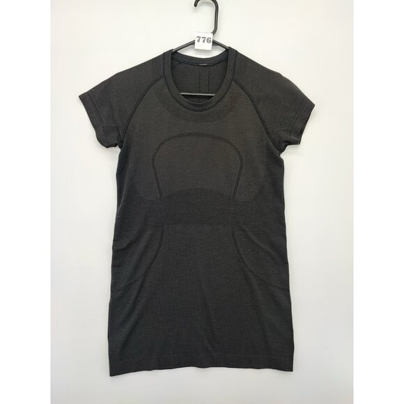 Lululemon Athletica Women’s Charcoal Swiftly Tech Short Sleeve Tee Size 8 - Picture 1 of 7